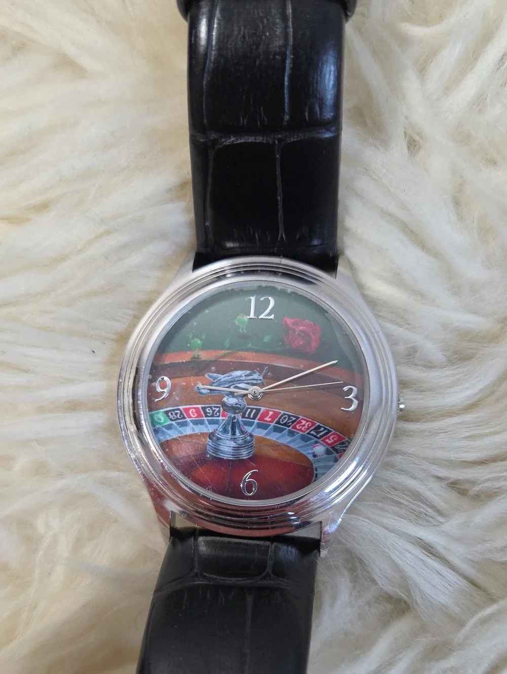 Michael Godard Rose Roulette Rio Casino Watch NEW Unworn w/ Tin